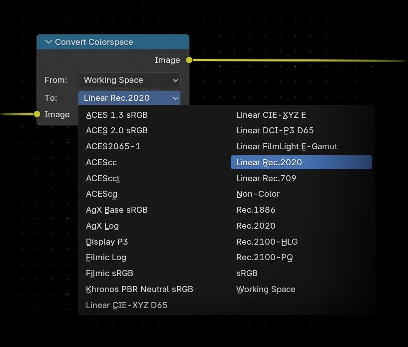 Compositor Convert Color Space